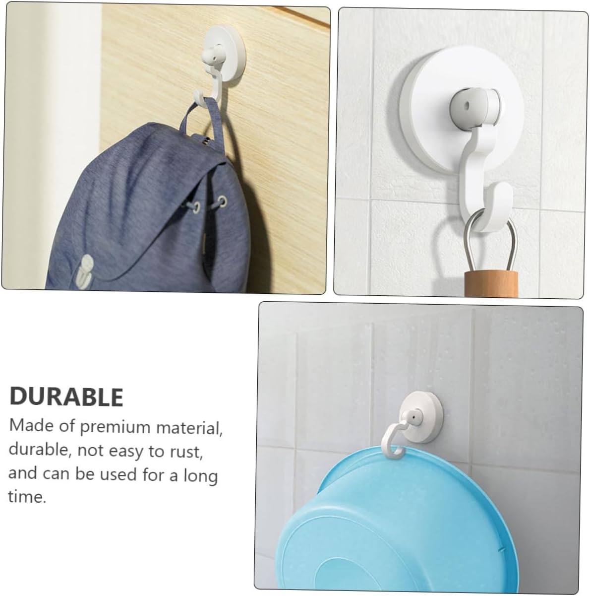 ABOOFAN Wall Adhesive Hooks for Bathroom and Kitchen