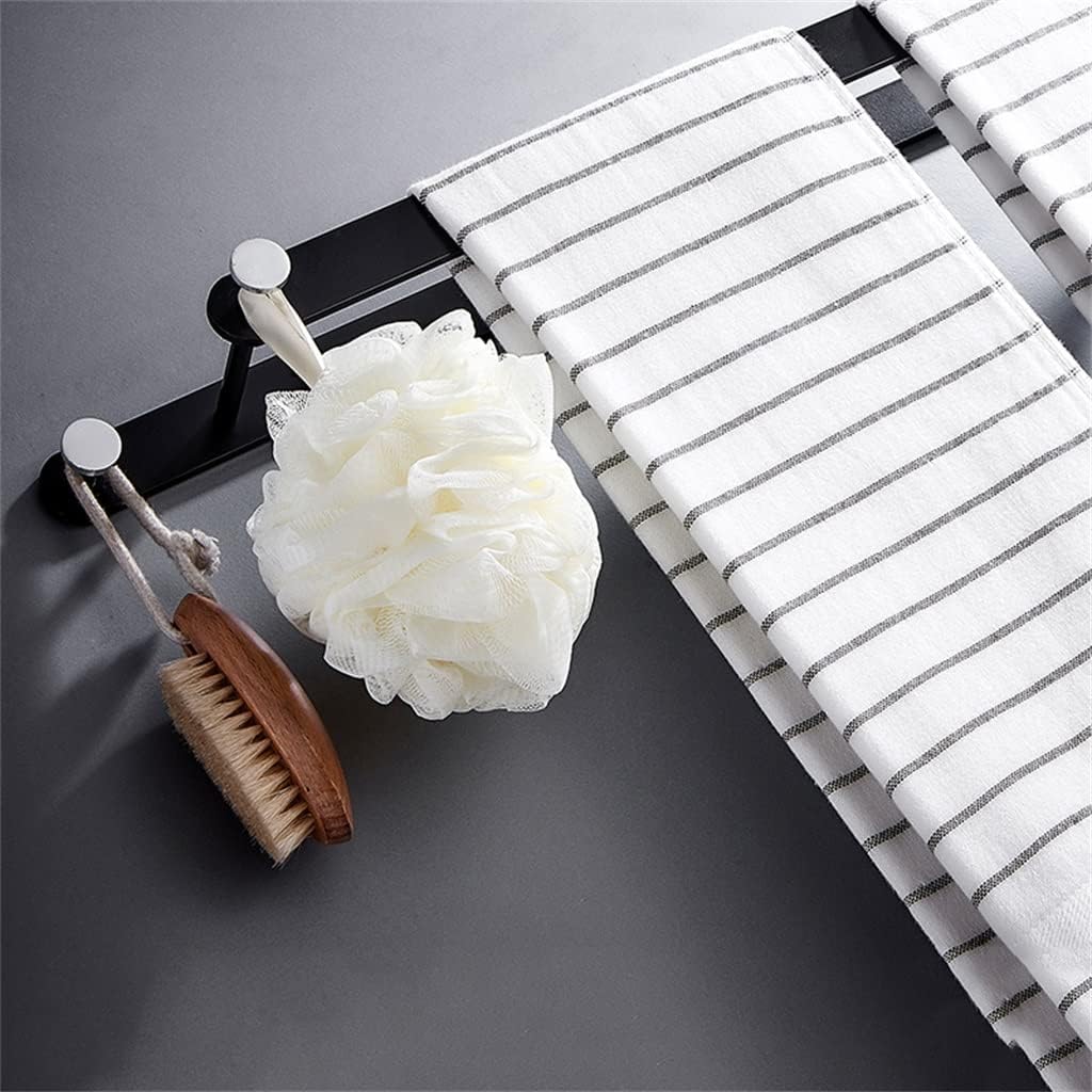 Black Towel Bar 35CM Wall-Mounted Towel Rack 1