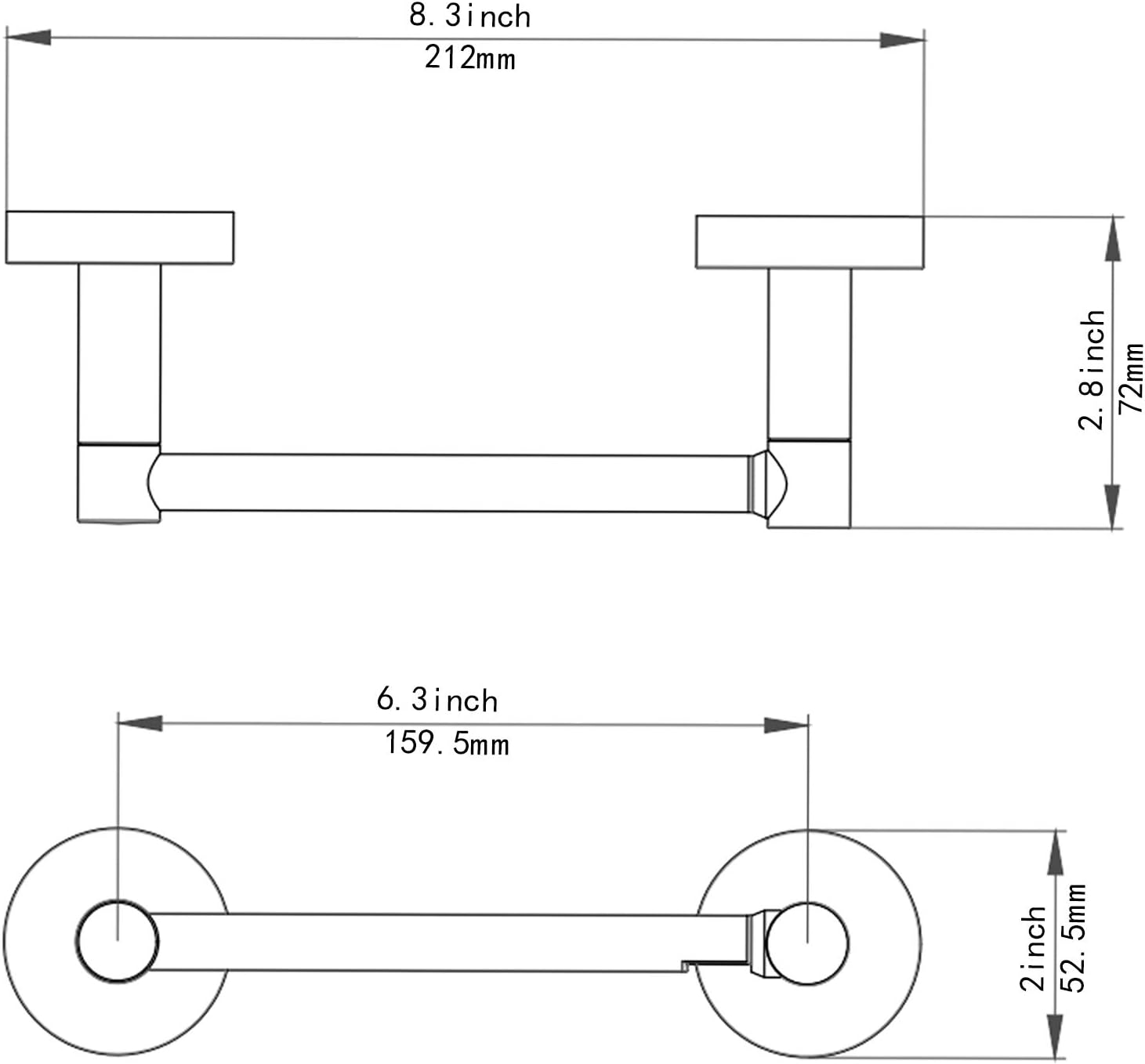 Fixsen Chrome Toilet Paper Holder Wall Mount 1