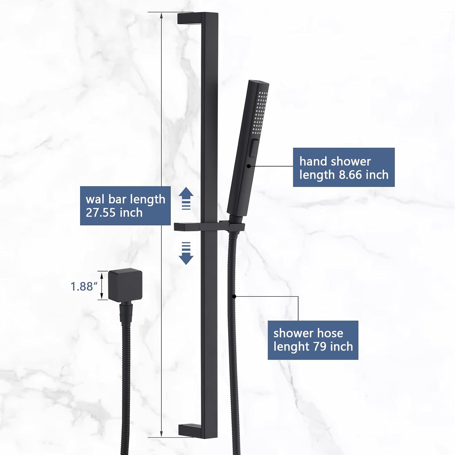 Imagine a Perfect Shower 275-Inch Adjustable Handheld at Home