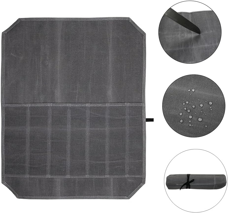 SNOMEL Knife Storage Bag with 7 Pockets Green