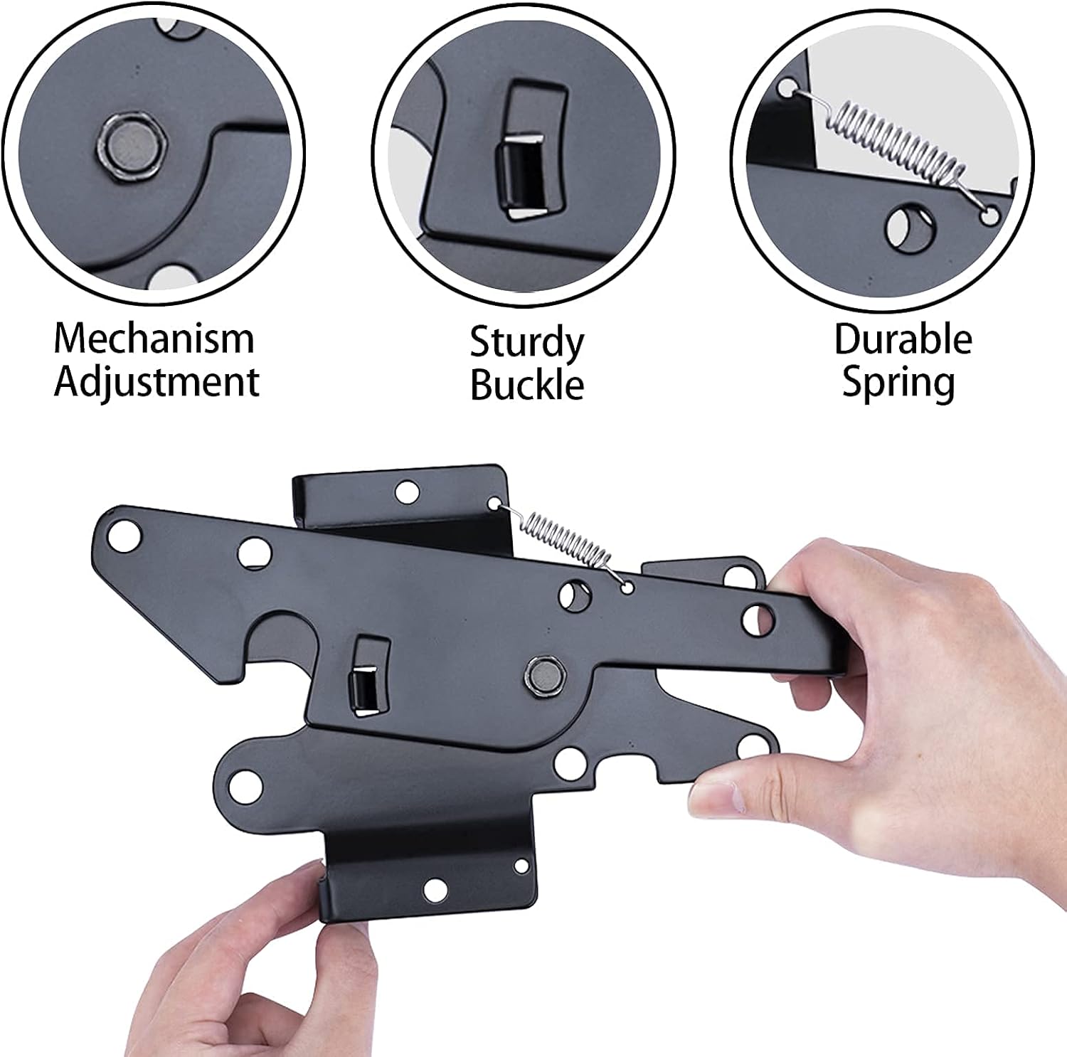 Durable Self-Closing Gate Latch for Outdoor Spaces