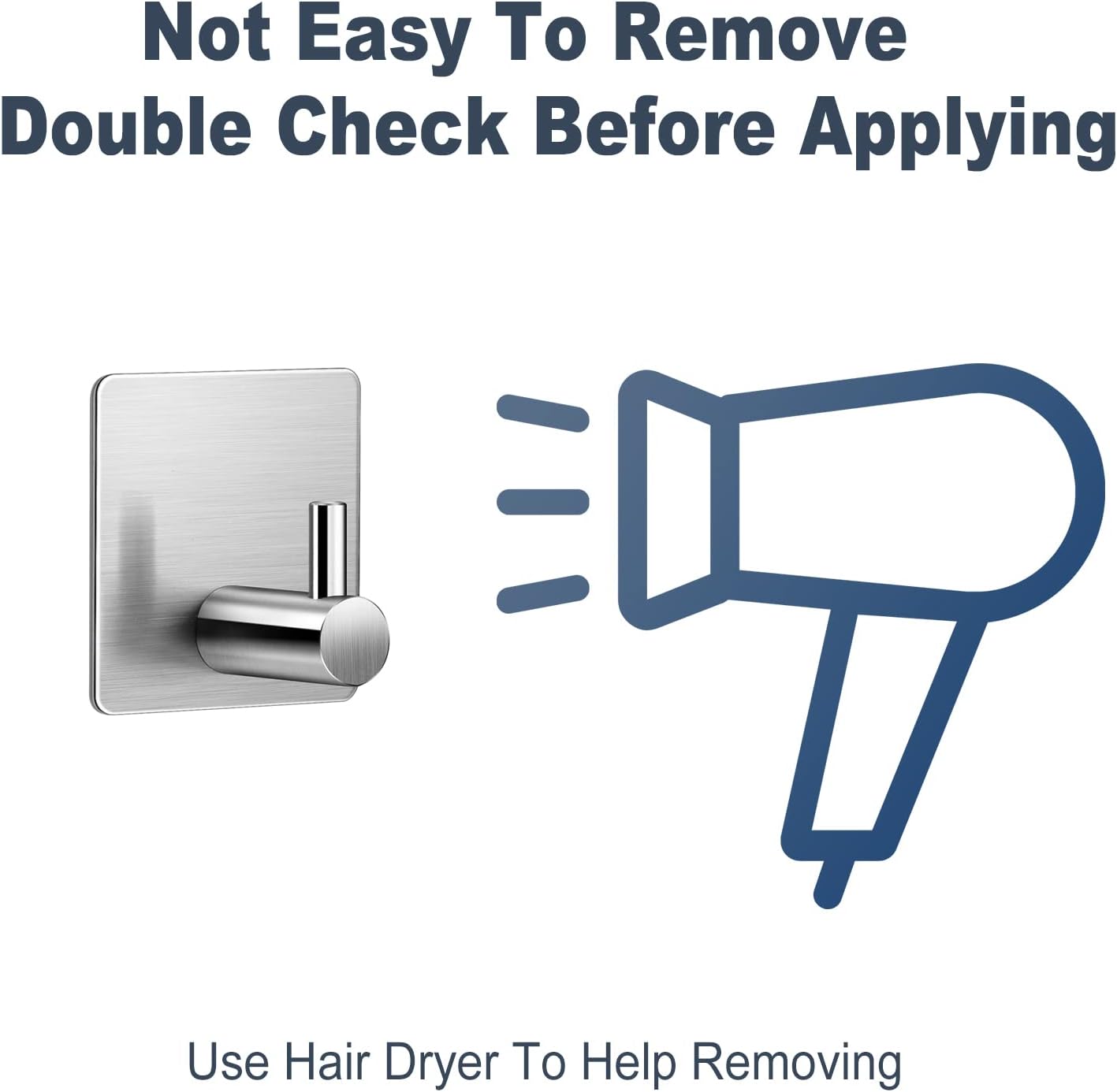 Self Adhesive Hooks for Hanging Coats and Towels