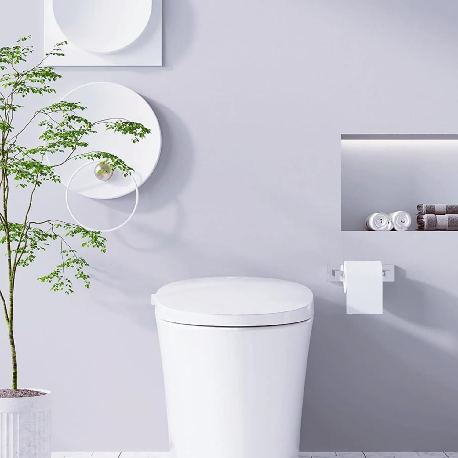 Stainless Steel Double Post Pivoting Toilet Paper Holder