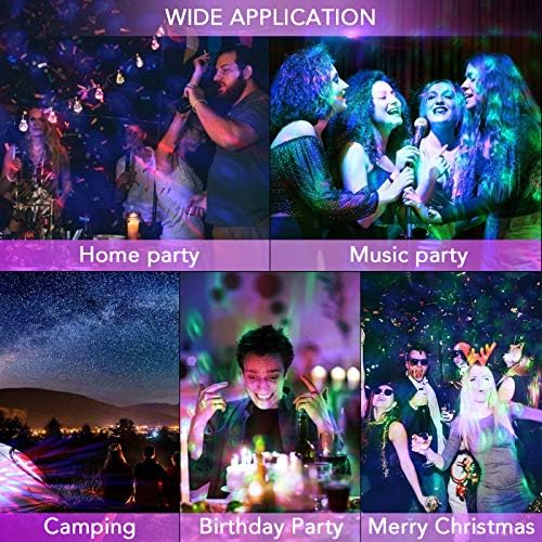 USB Mini Disco Ball Lights with 3 Adapters 2 Packs