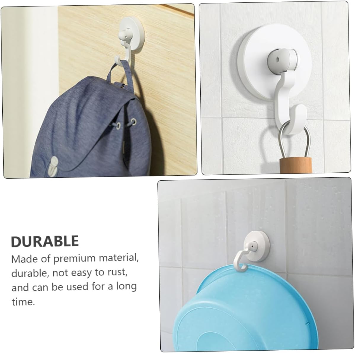 Hemobllo Gold Shower Door Hooks No Drill Wall Hangers 1