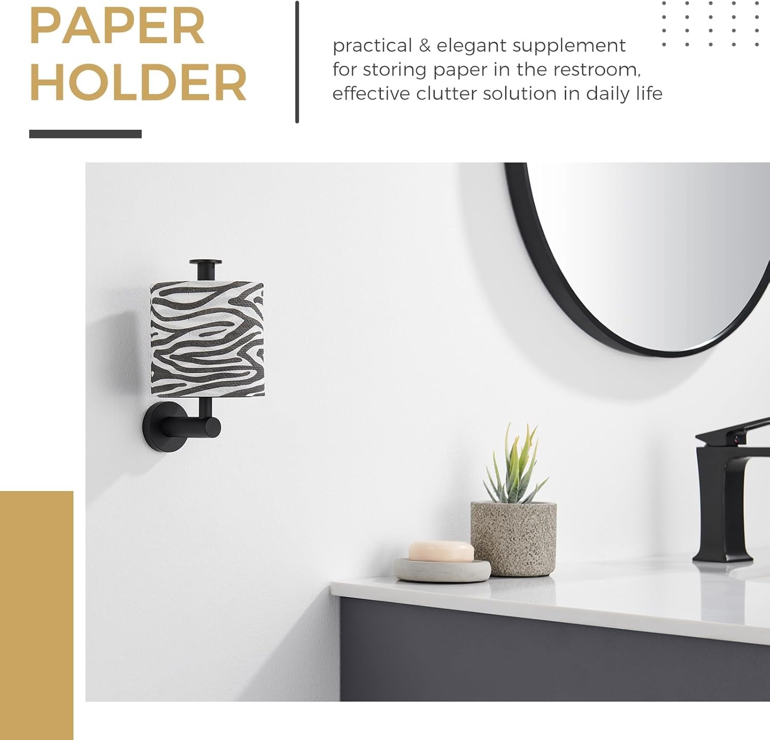 Aomasi Vertical Tray Toiletpaper Holder