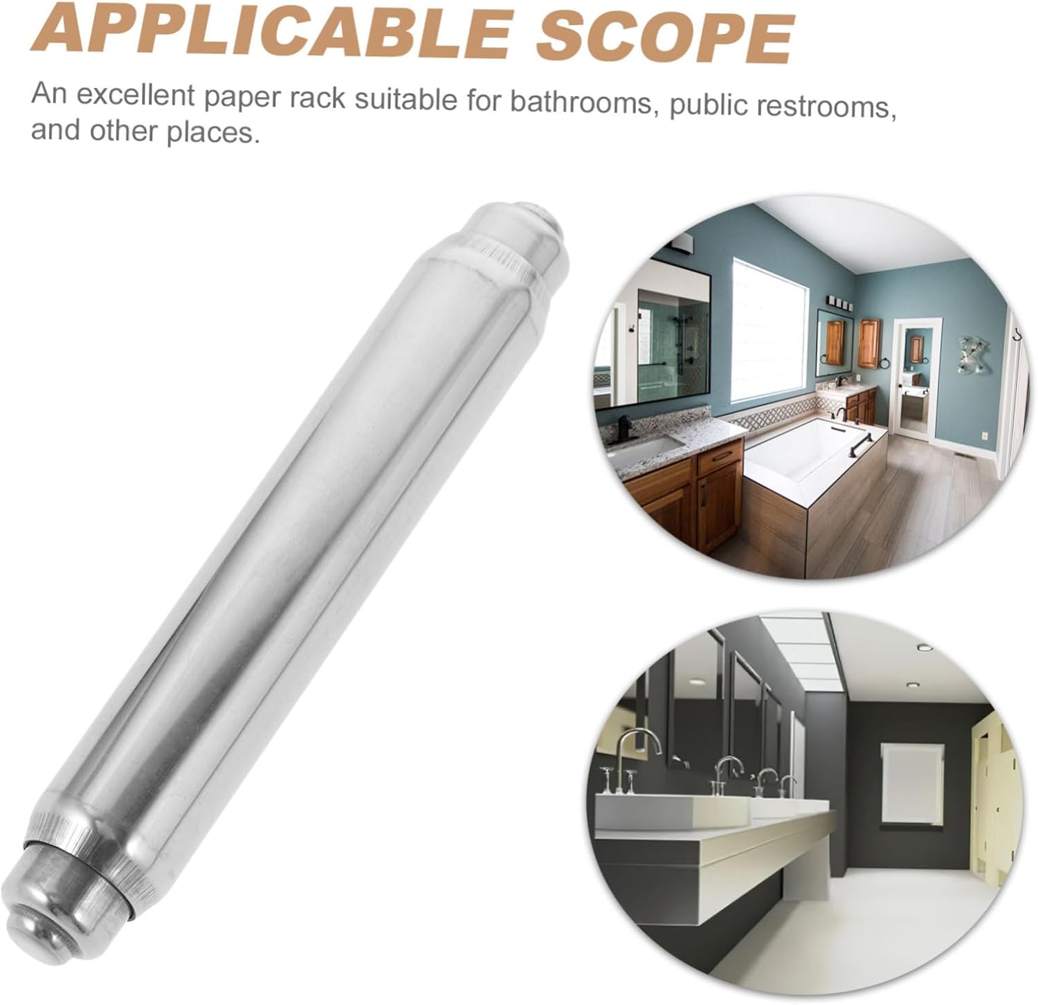 HAWILLOSCH Stainless Steel Toilet Paper Holder Extender