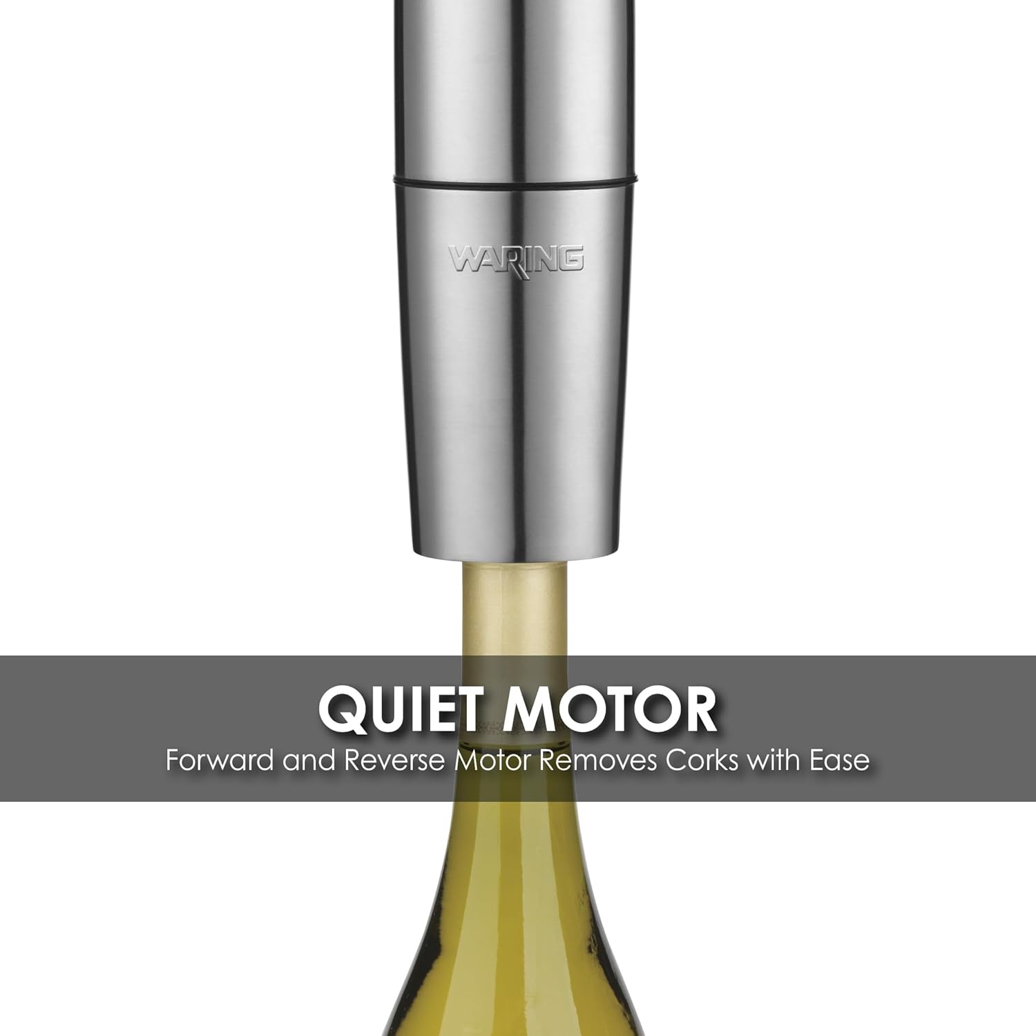 Waring Portable Electric Wine Opener with Recharging Station