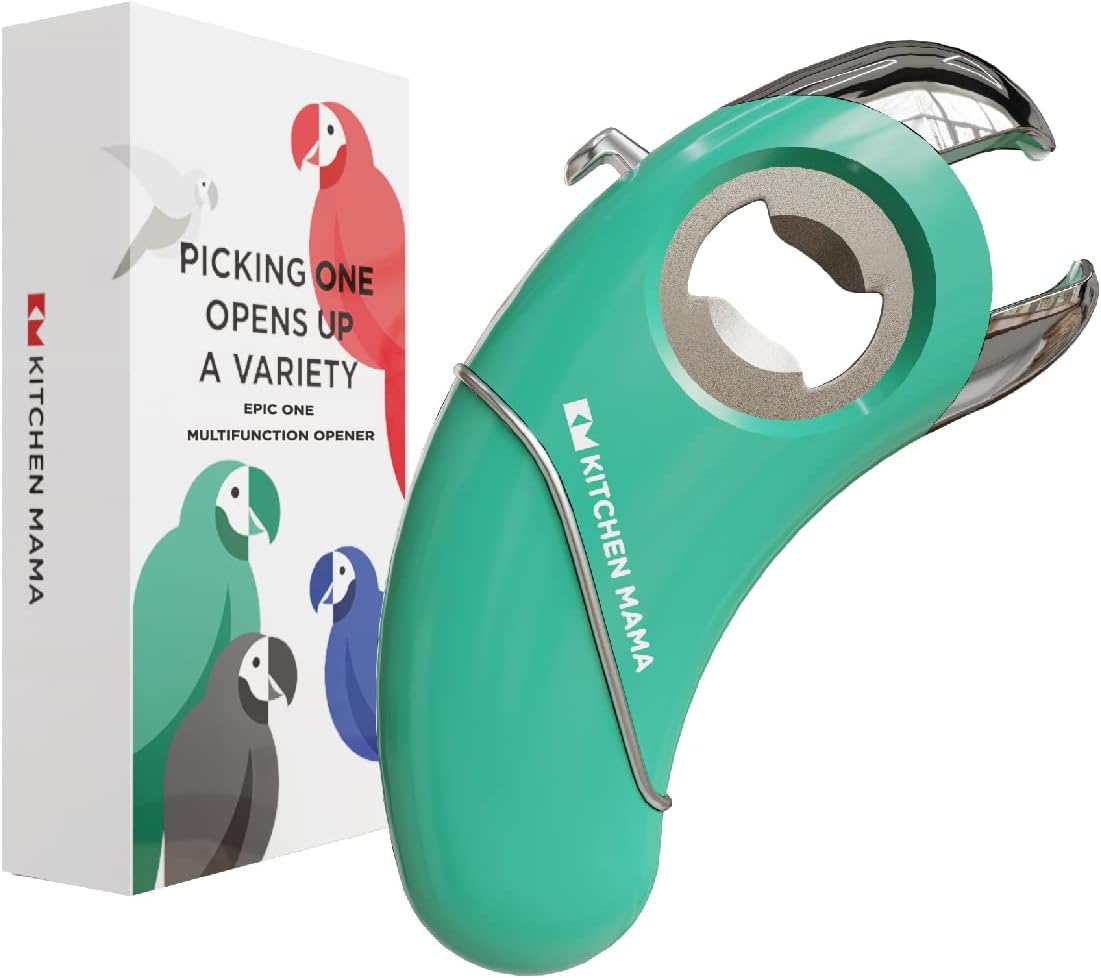 Kitchen Mama Epic One Multifunction Opener Teal 1