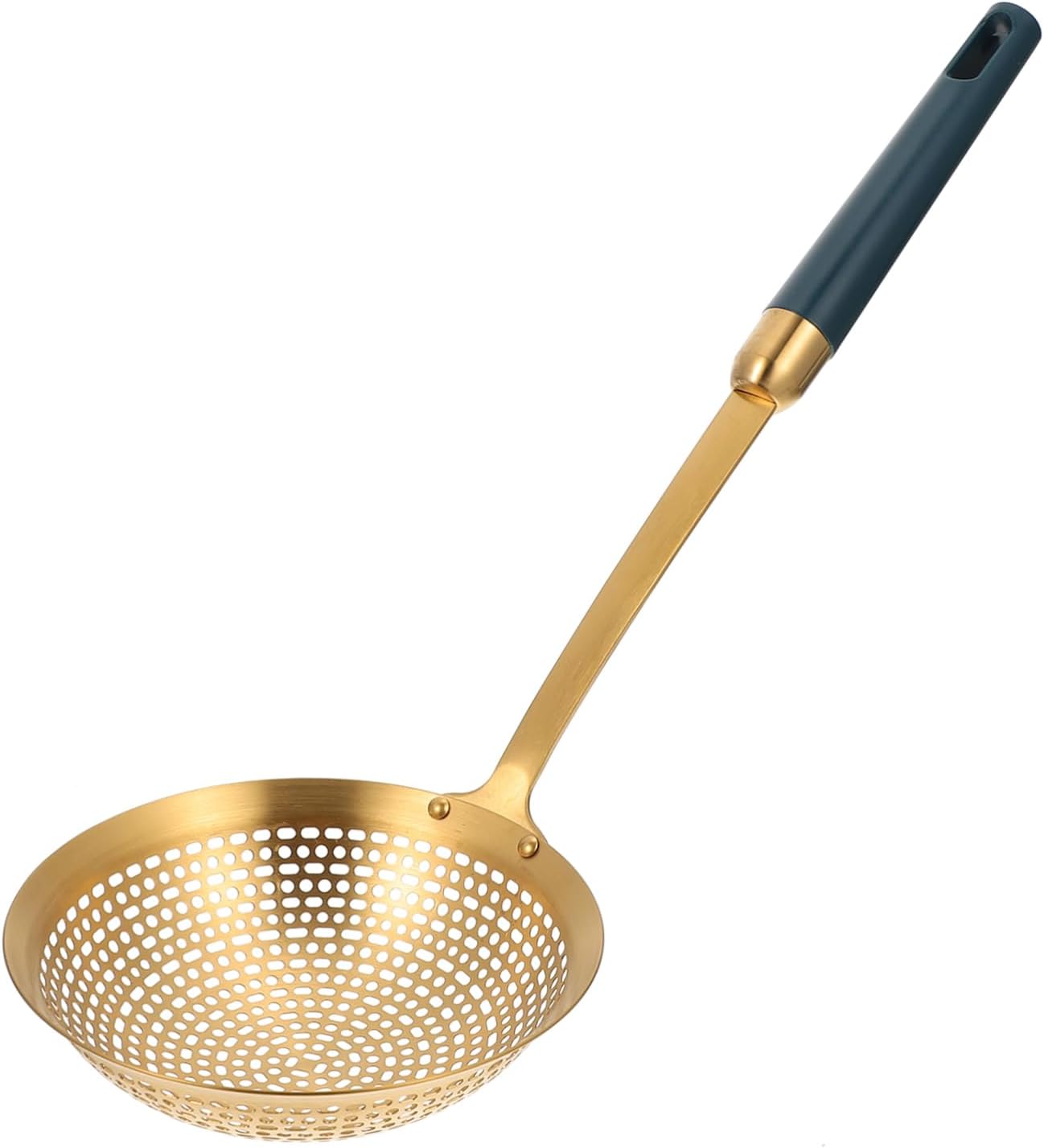 HOLIDYOYO 1pc Yellow Plastic Skimmer Ladle for Frying and Hot Pot