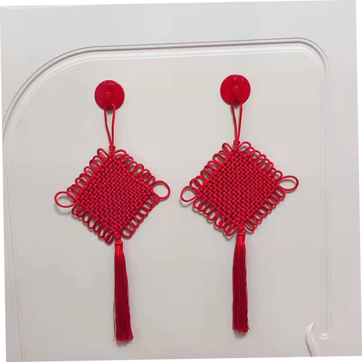 VILLCASE Red Adhesive Hooks Set 20pcs