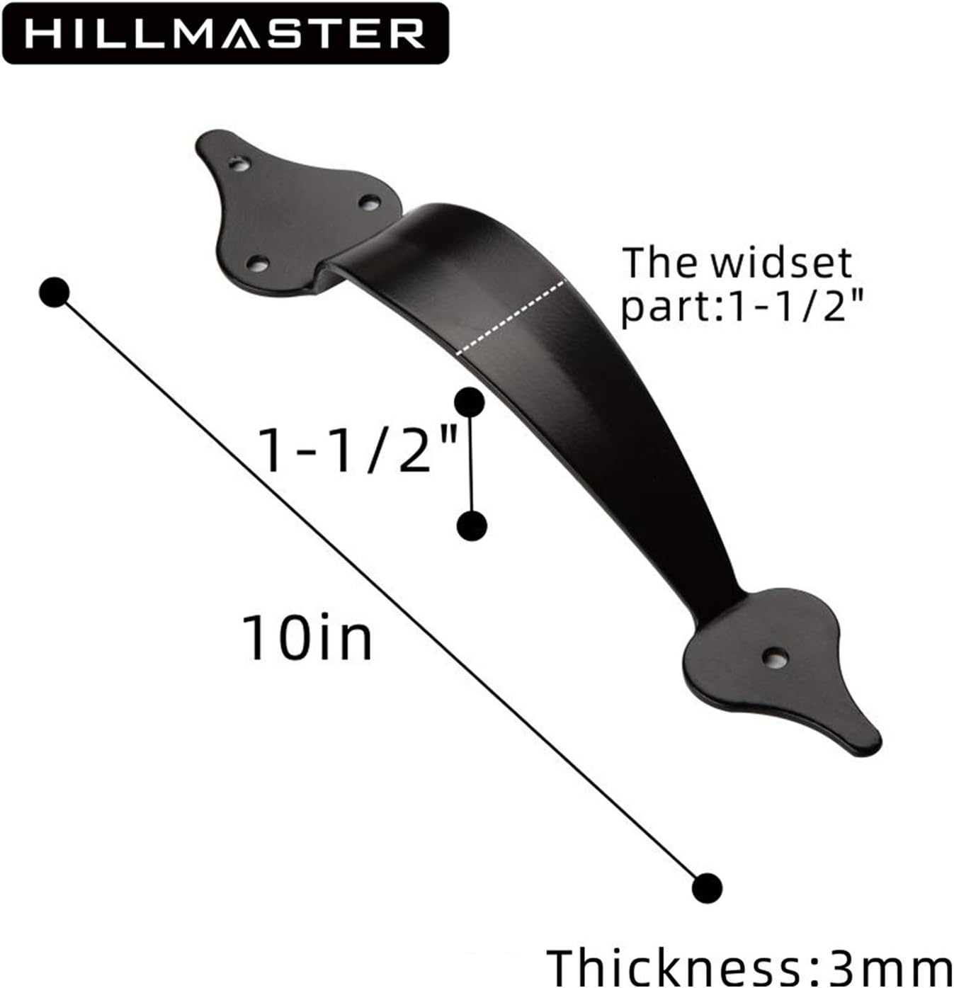 Sturdy Self-Locking Gate Hardware Set