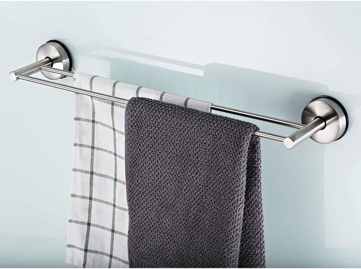 USZWBY Towel Bar Bathroom Shelf Storage Organizer