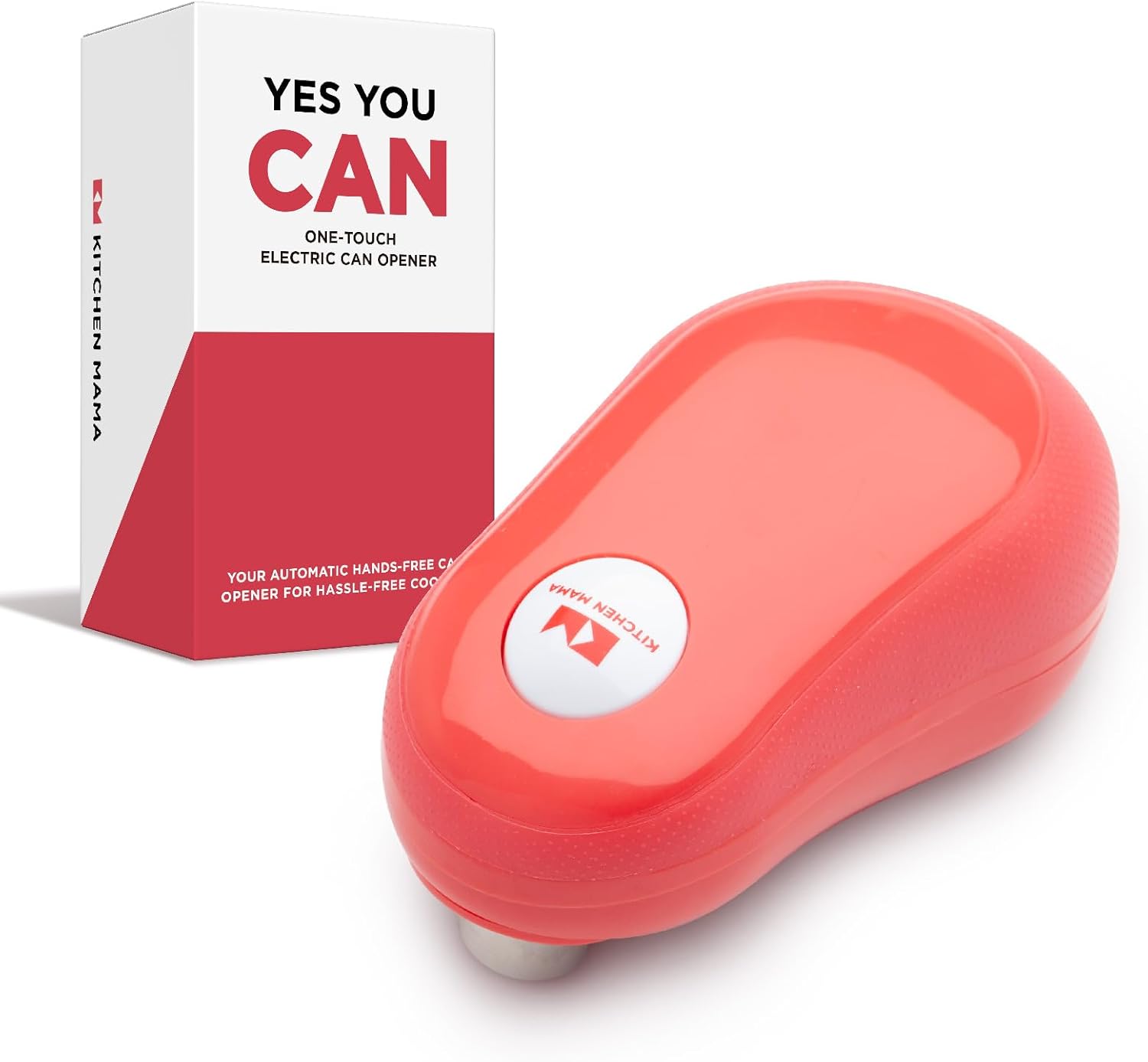Kitchen Mama One Touch Electric Can Opener - Red 1