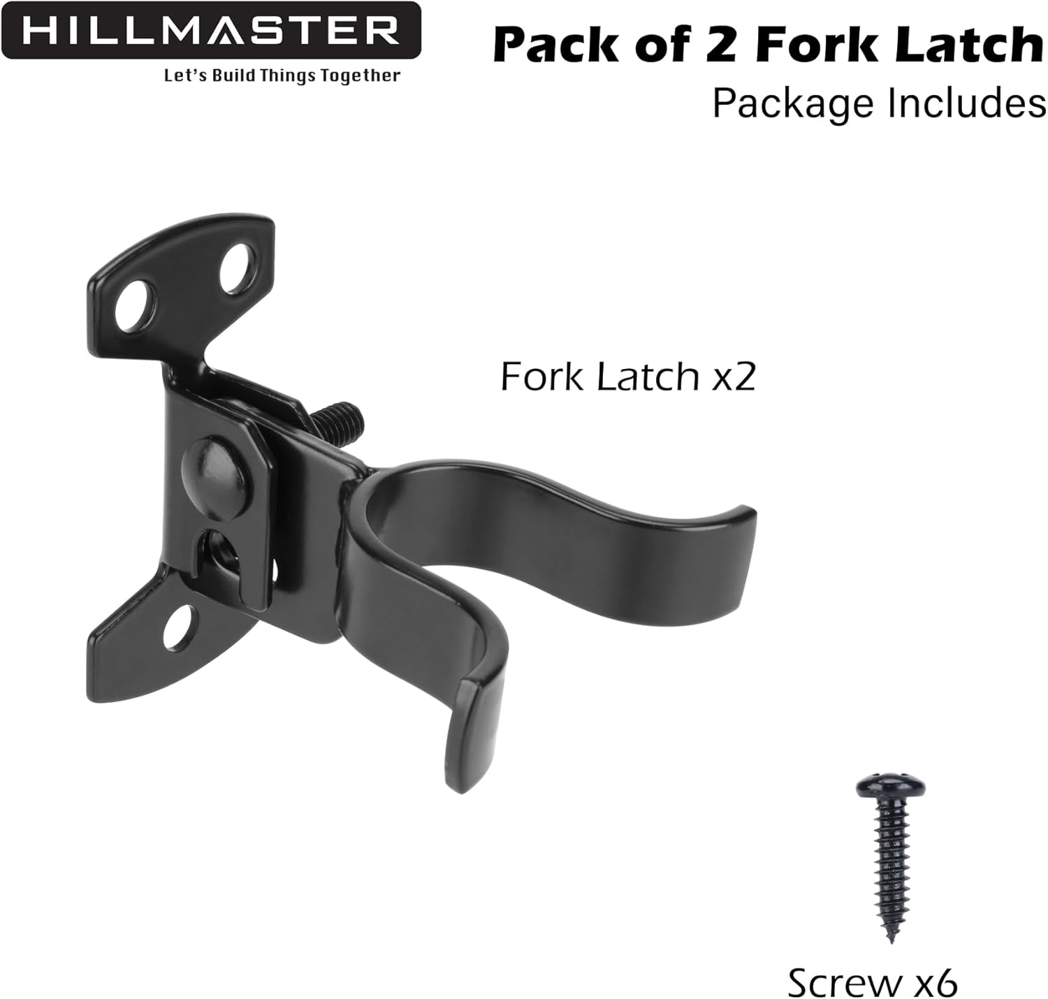Sturdy Steel Chain-Link Gate Latch