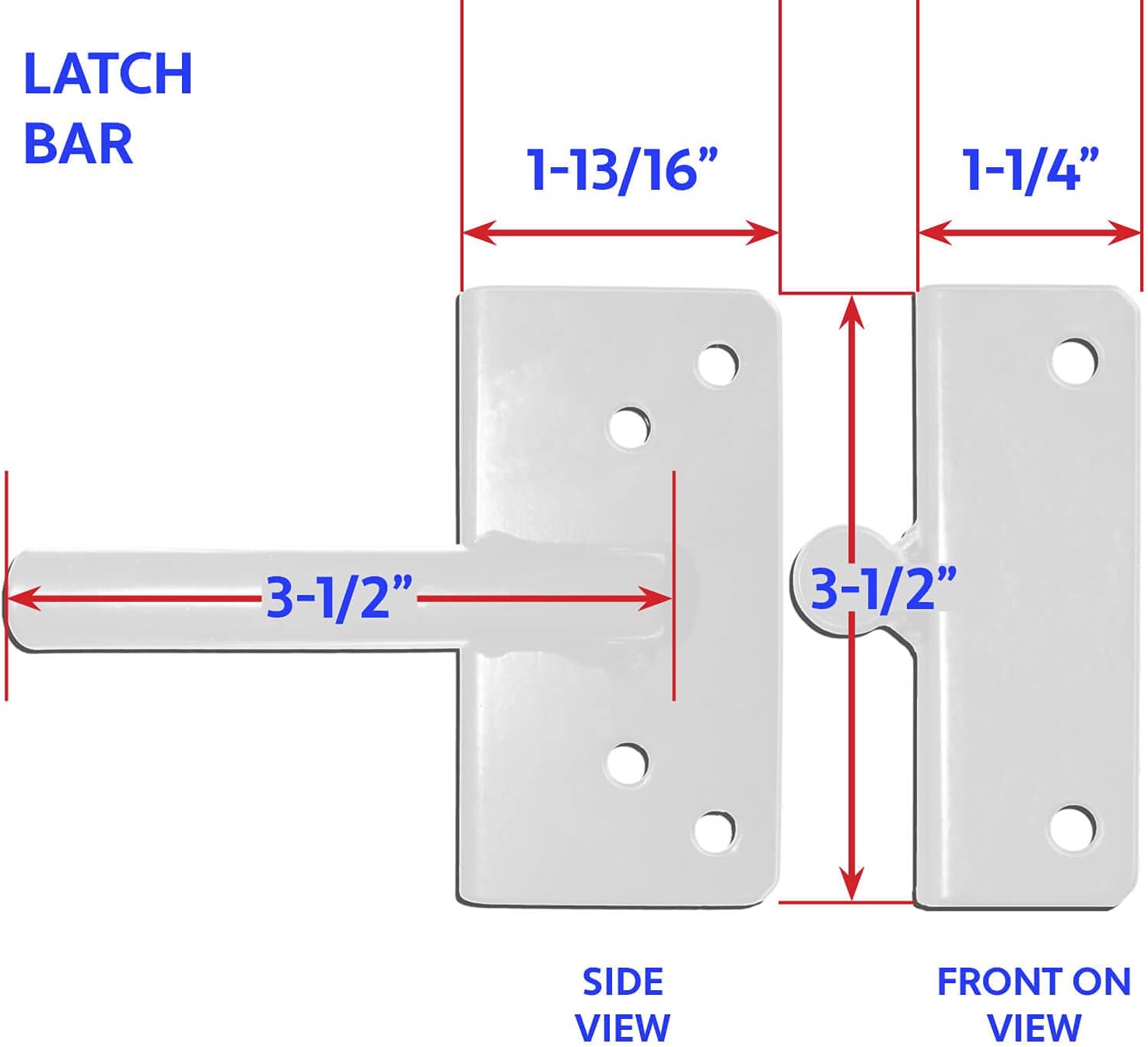 Secure Vinyl Gate Latch for Wood or PVC Fencing