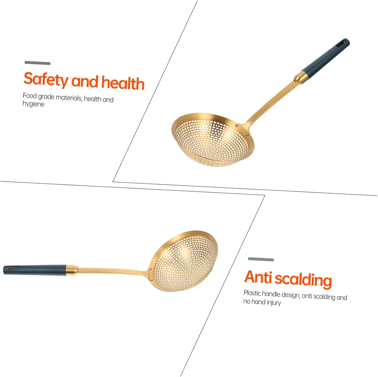 Multi-functional Skimmer Spoon for Fries and Eggs