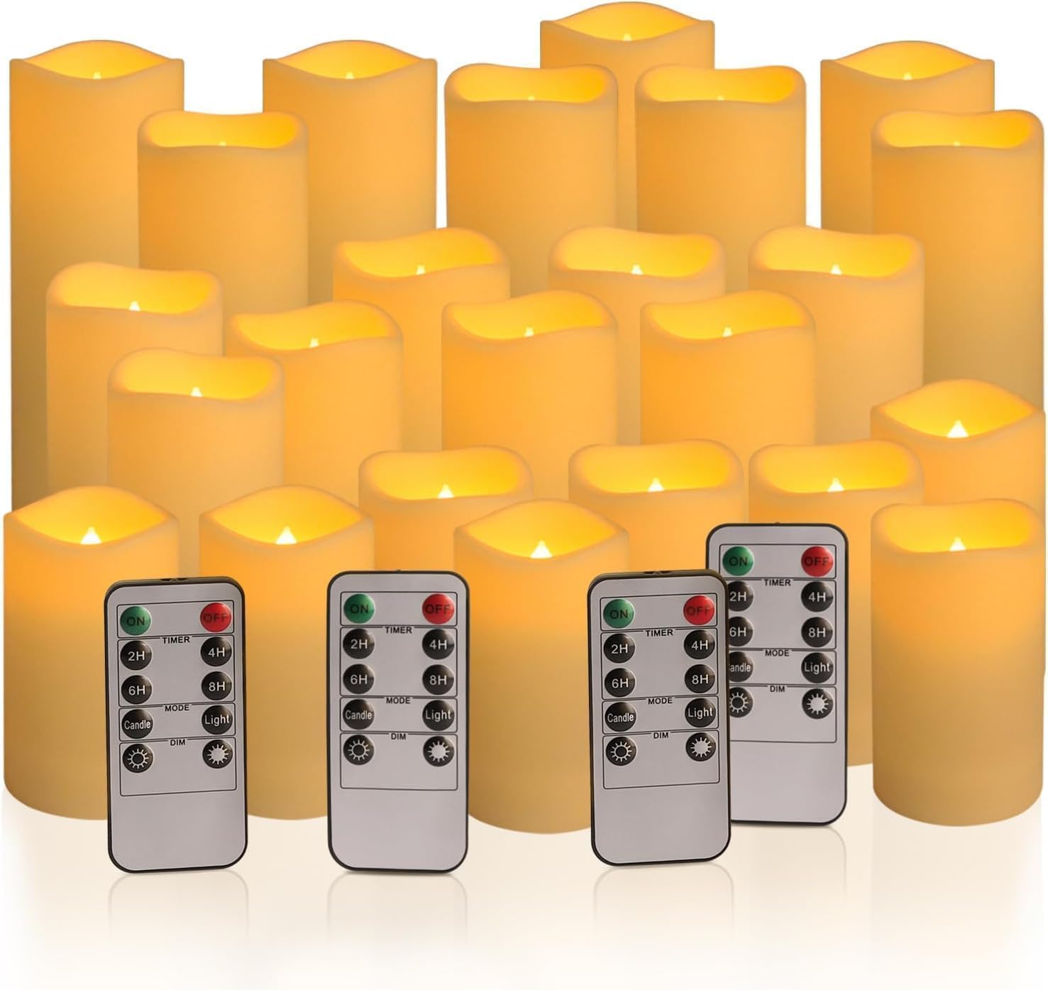 24-Pack LED Flameless Candles with Remote Control