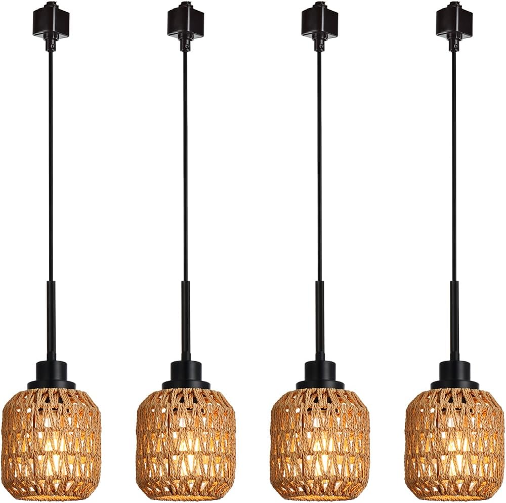 TULUCE 4-Pack Track Lighting Pendant Lights 1