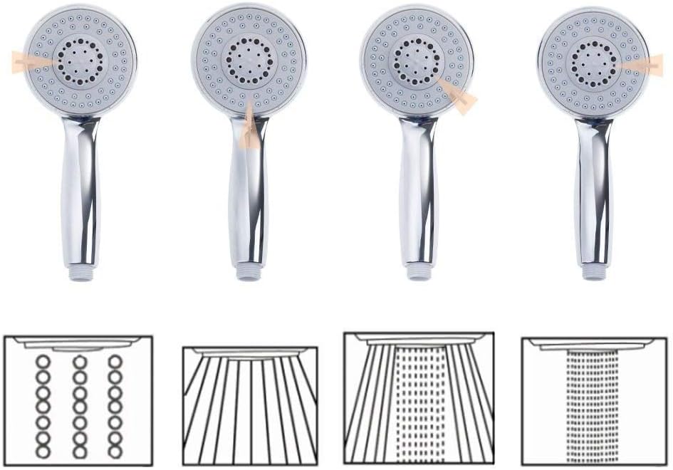 deitybathroom 4 x mist powerful rain massage hand shower multifunctional design