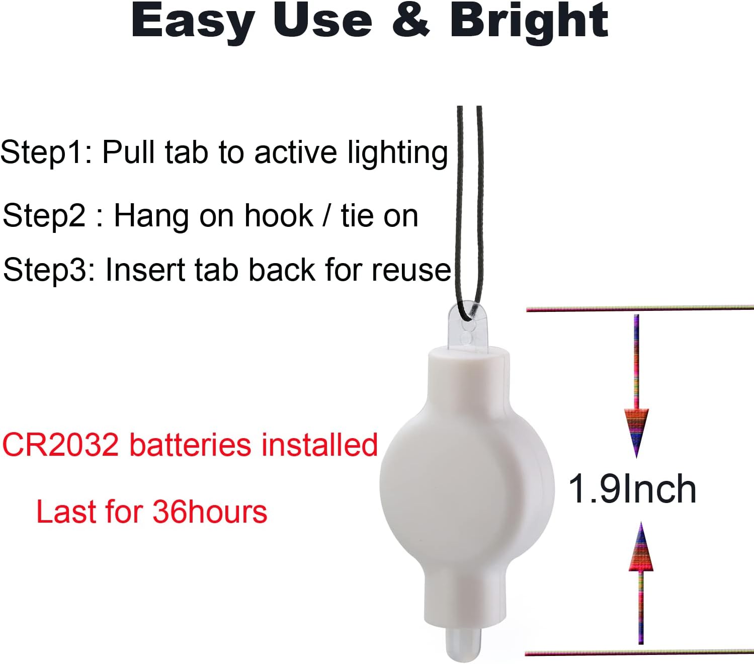 KITOSUN 30 Pack Warm White Paper Lantern LED Lights