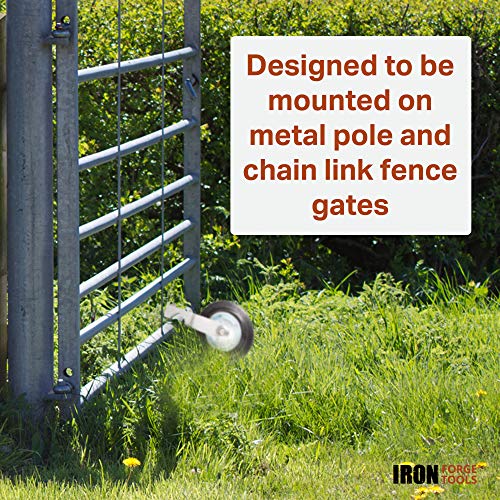 Durable 6-Inch Steel Fence Gate Wheel