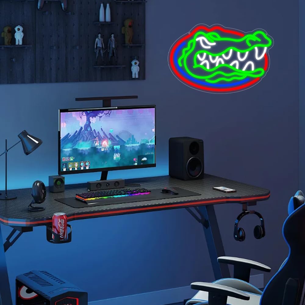 Florida Gators Neon Wall Sign LED Light for Bedroom