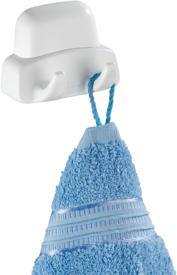 Wenko Wall Hook Duo Pure White 45 x 8 x 55 cm