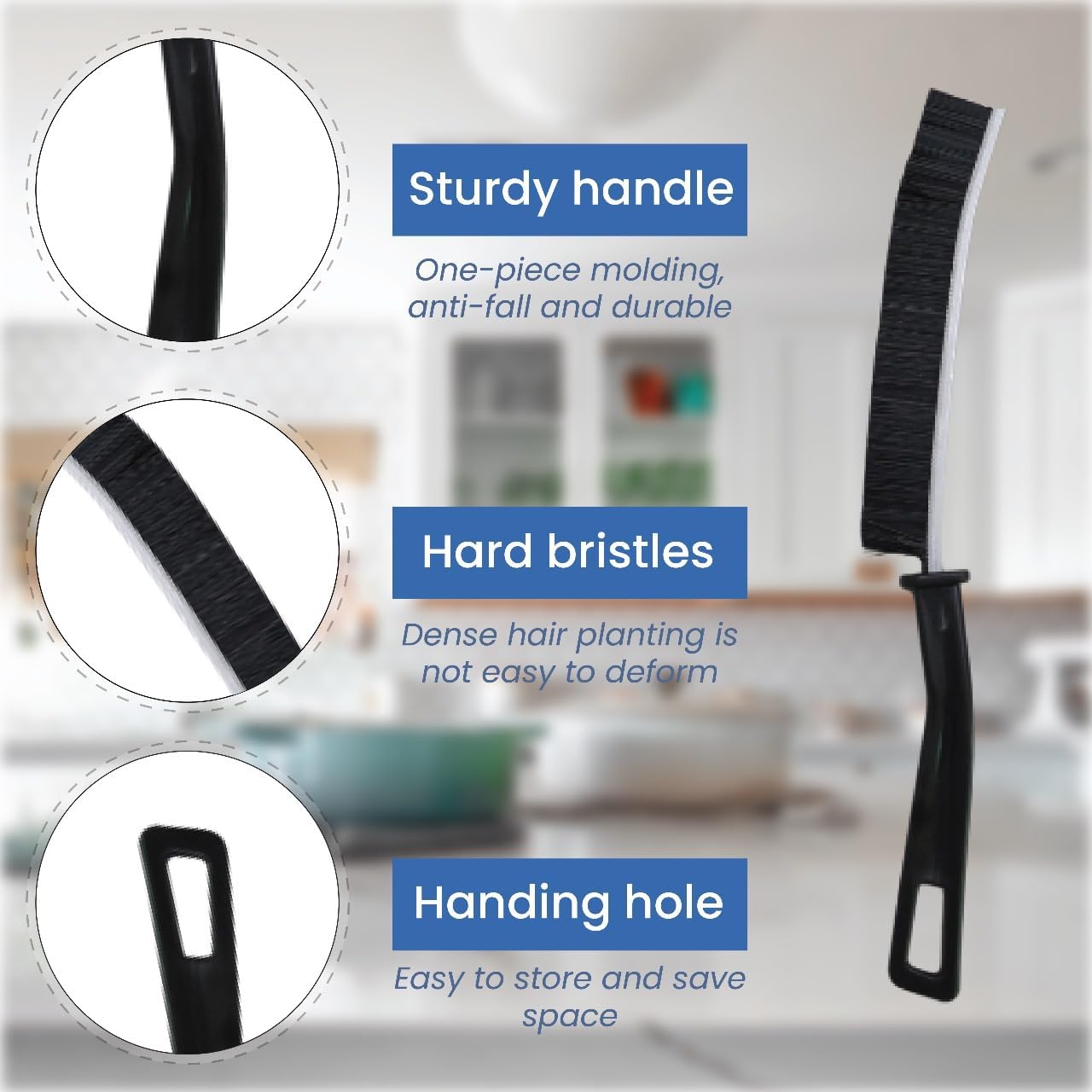 Dulce Casa 3 Pcs Crevice Cleaning Brush