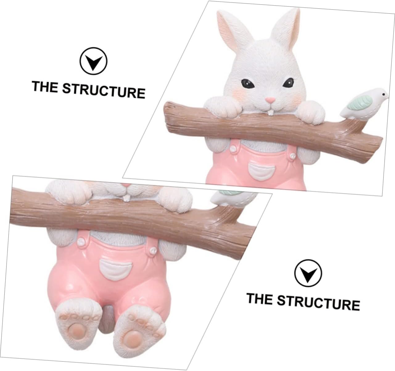 GLEAVI 1pc Rabbit Shape Towel Hook for Home Decoration