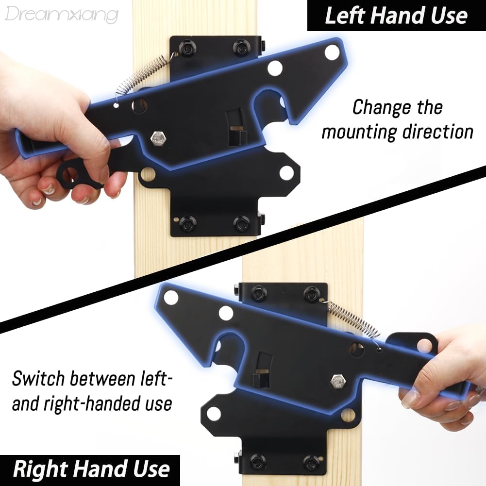 Self-locking Gate Latch