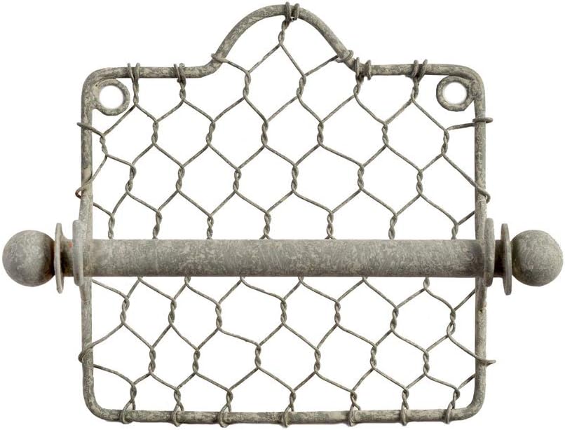 Colonial Tin Works Rustic Chicken Wire Toilet Paper Holder
