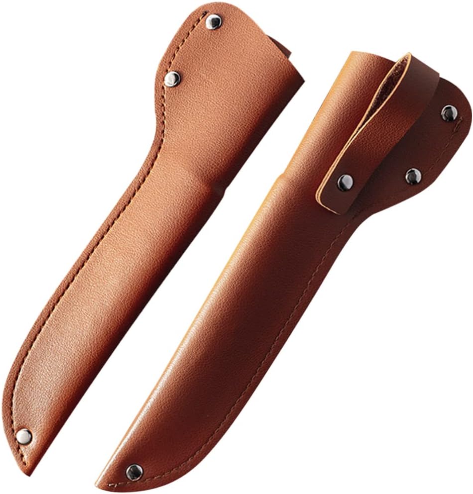 TOPBATHY 2pcs Leather Fish Filleting Knife Guards with Belt Loop