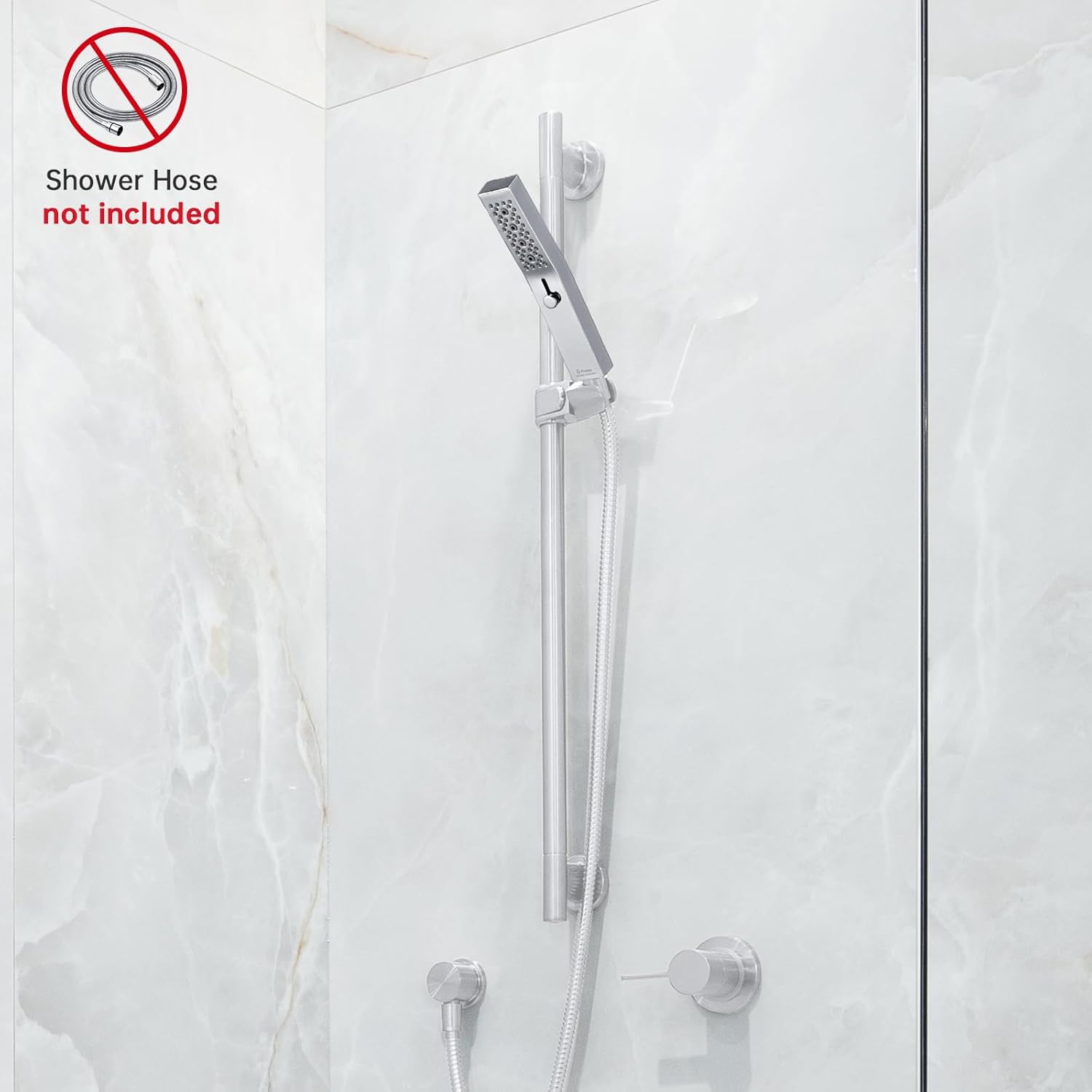 G-Promise All Metal Square 3-Mode Handheld Shower Head