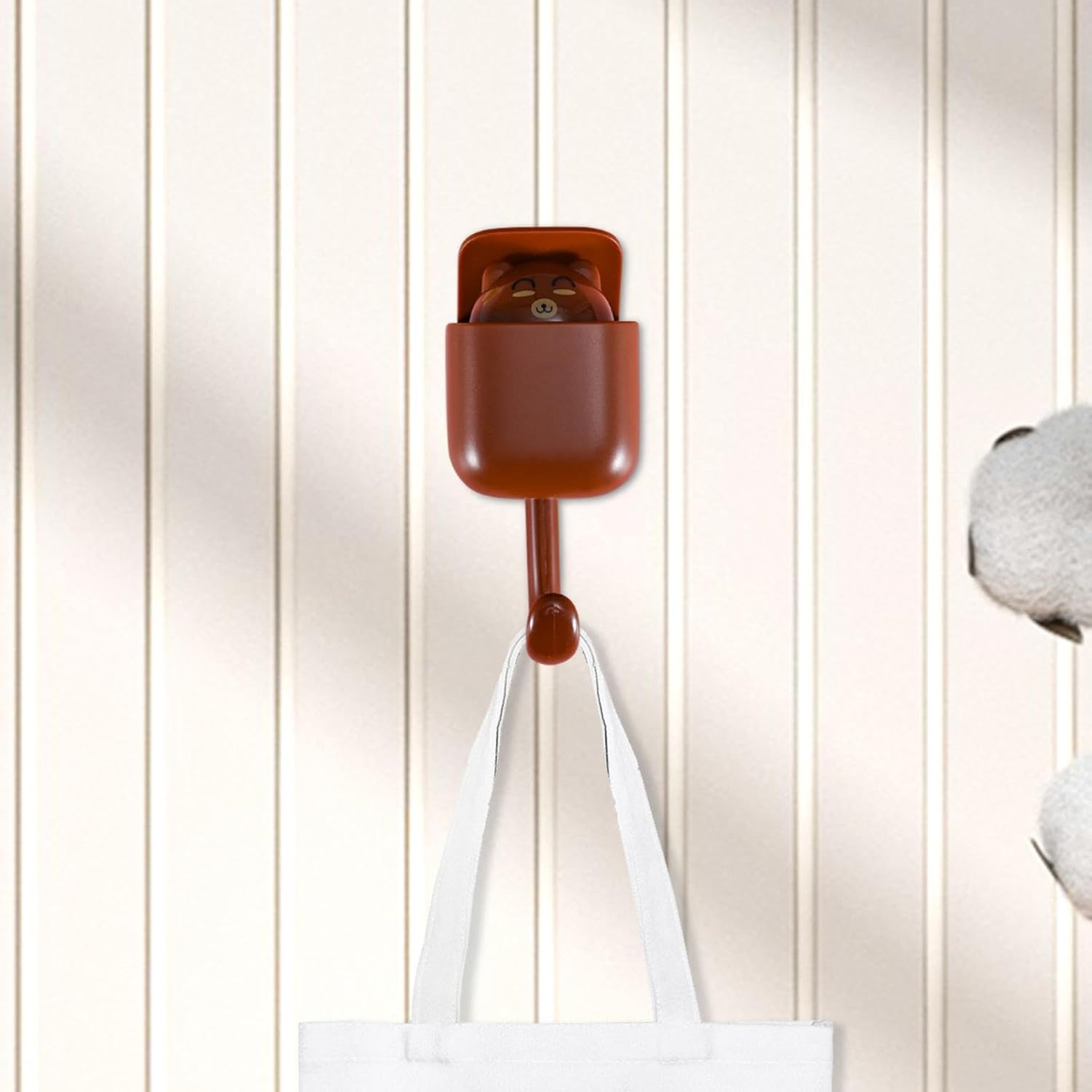 Brown Bear Key Hook Organizer for Entryway Storage 1
