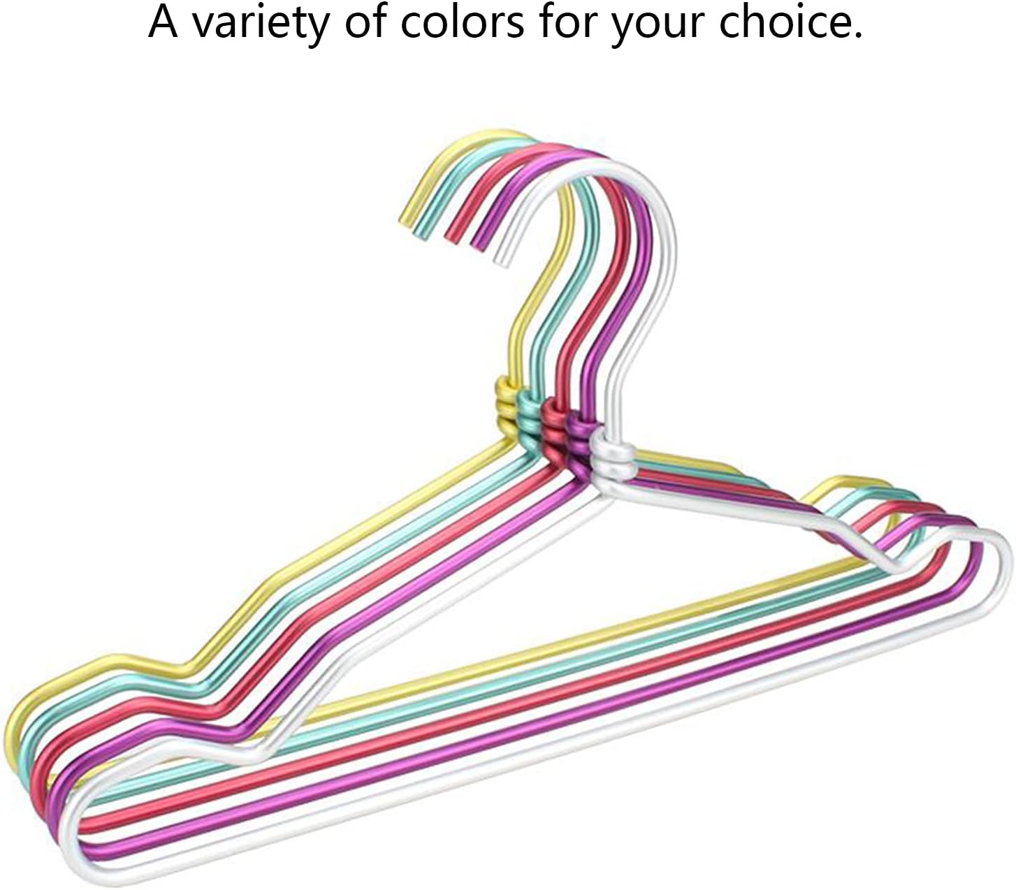 TBLOTYD 20-Pack Metal Hangers for Kids and Adults