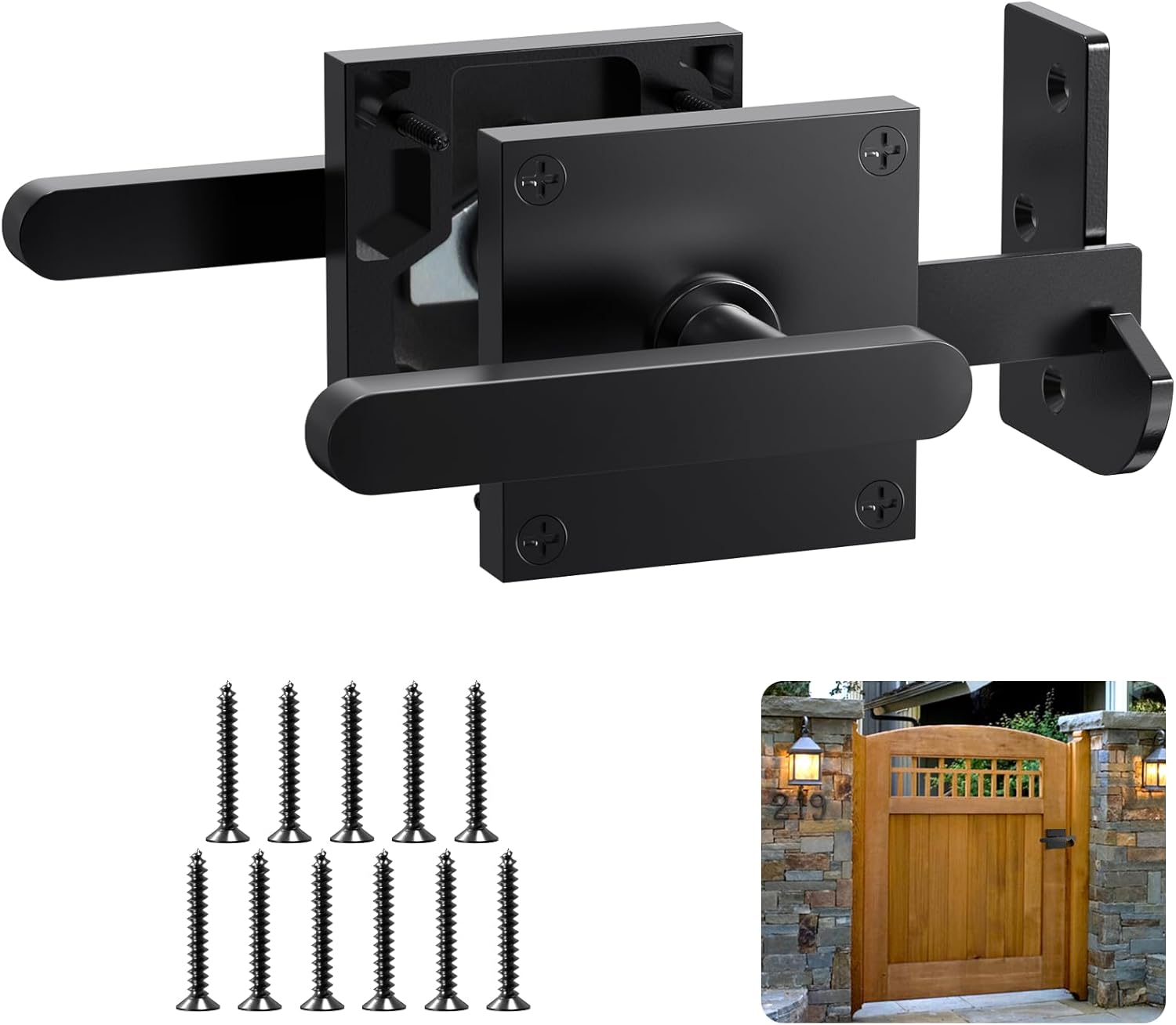 Sturdy Durable Wooden Fence Gate Latch