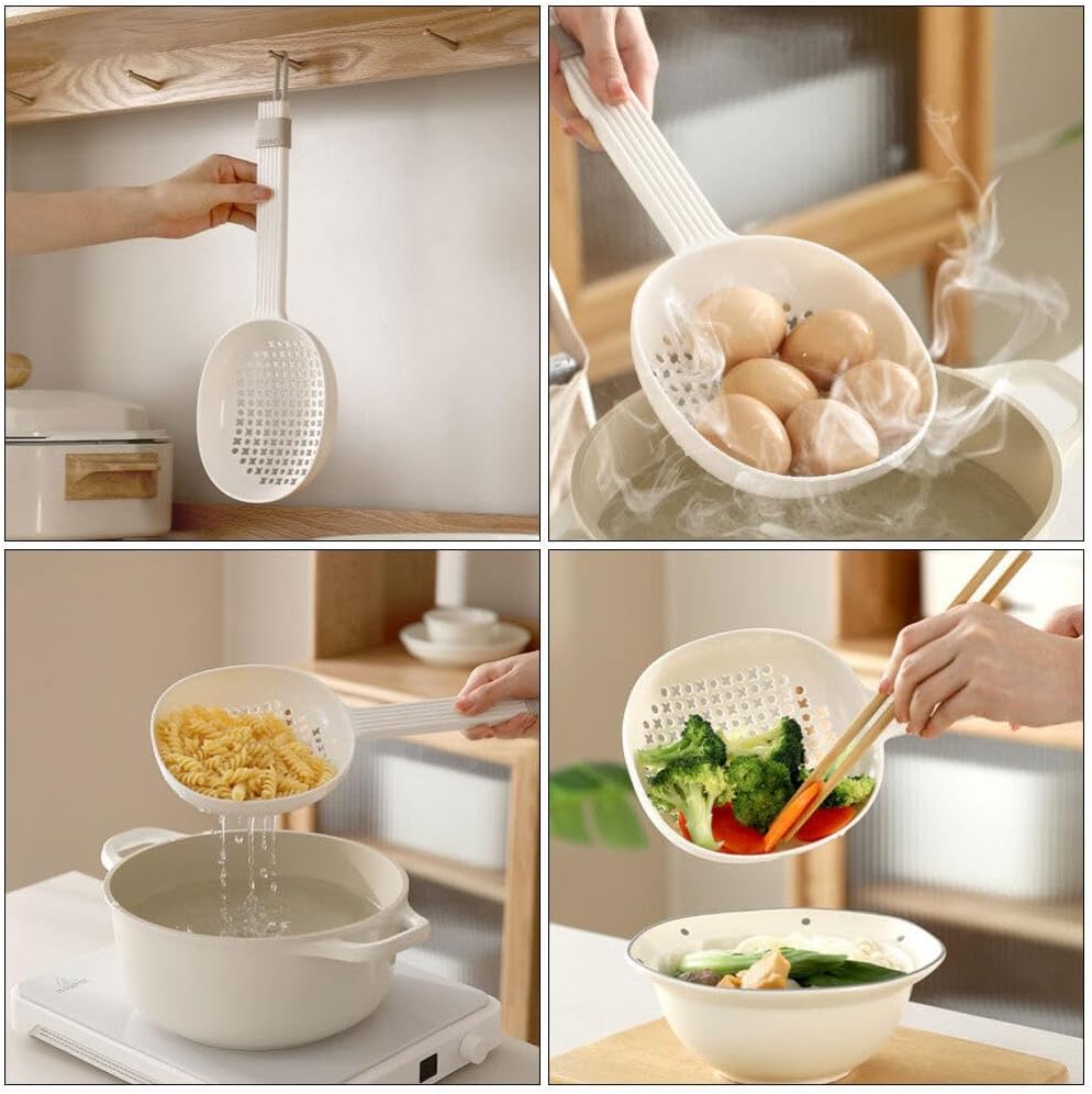 BESTOYARD Skimmer Slotted Spoon with Long Handle