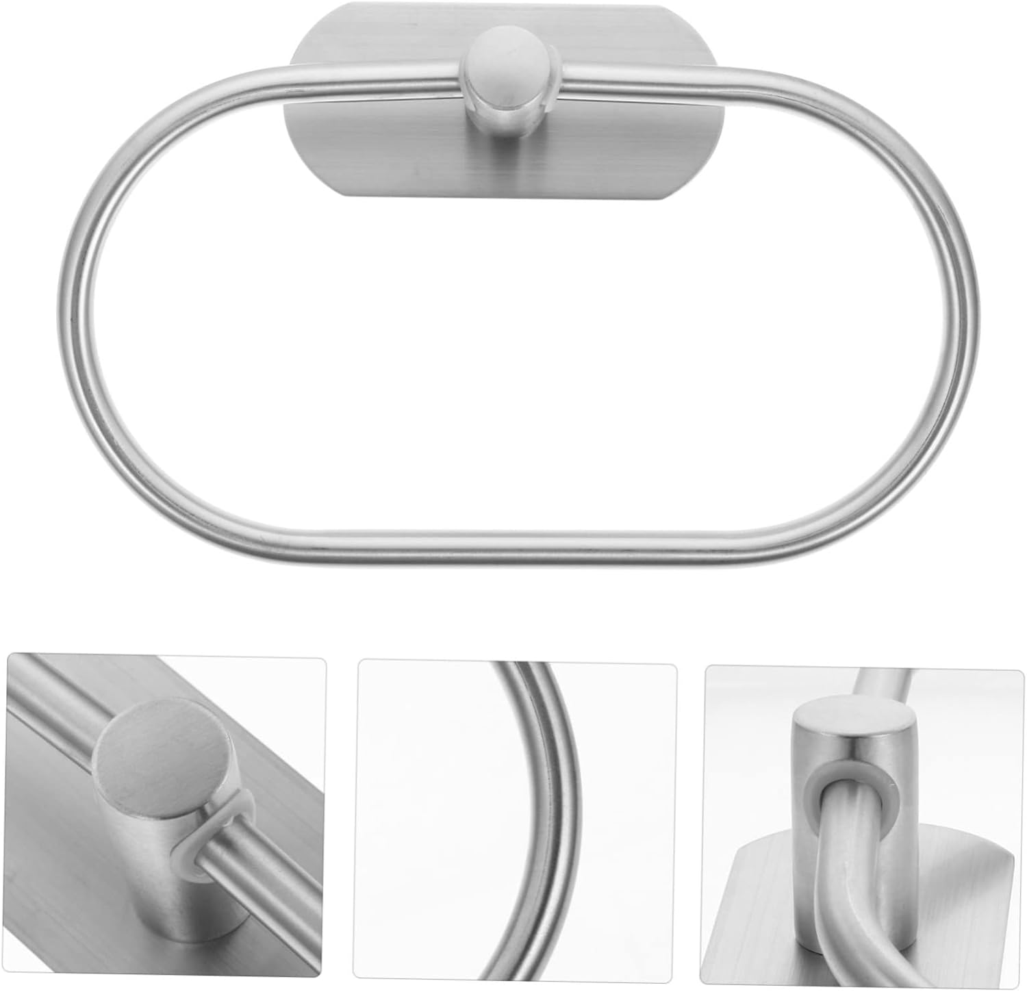 CRILSTYLEO Oval Towel Holder Rustproof Modern Bathroom Hook