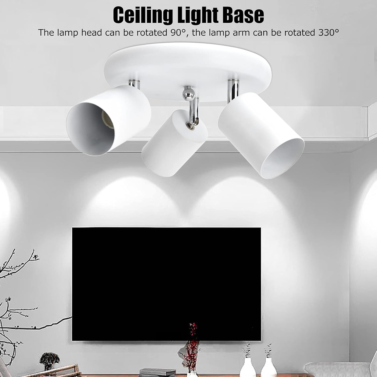 Sutinna Ceiling Spotlight Holder with Rotatable Base