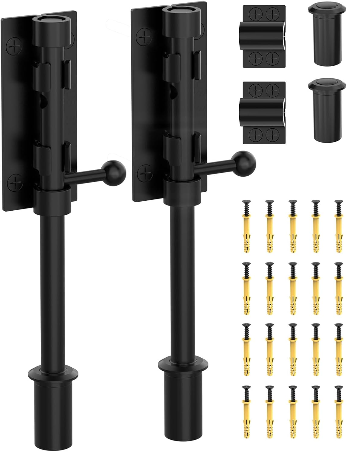 YogePote 77-Inch Barrel Bolt Latch 2-Pack