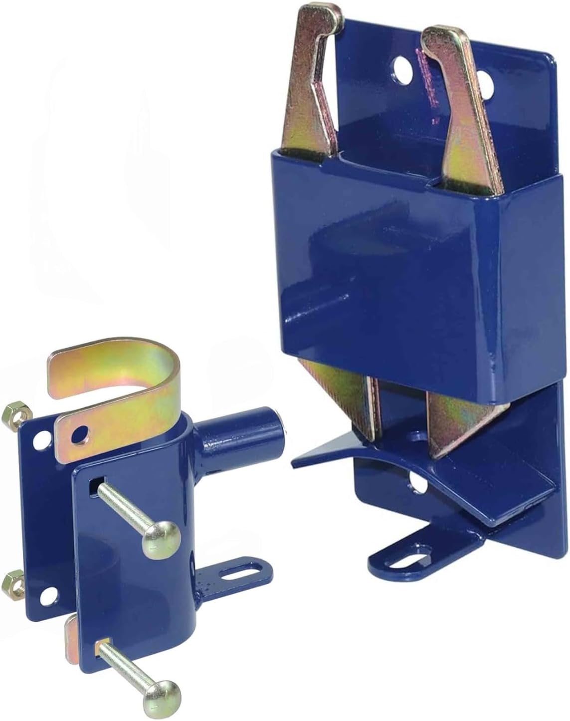 VIRTIONZ Two Way Gate Latch Blue Perfect for Farms Pastures and Ranches