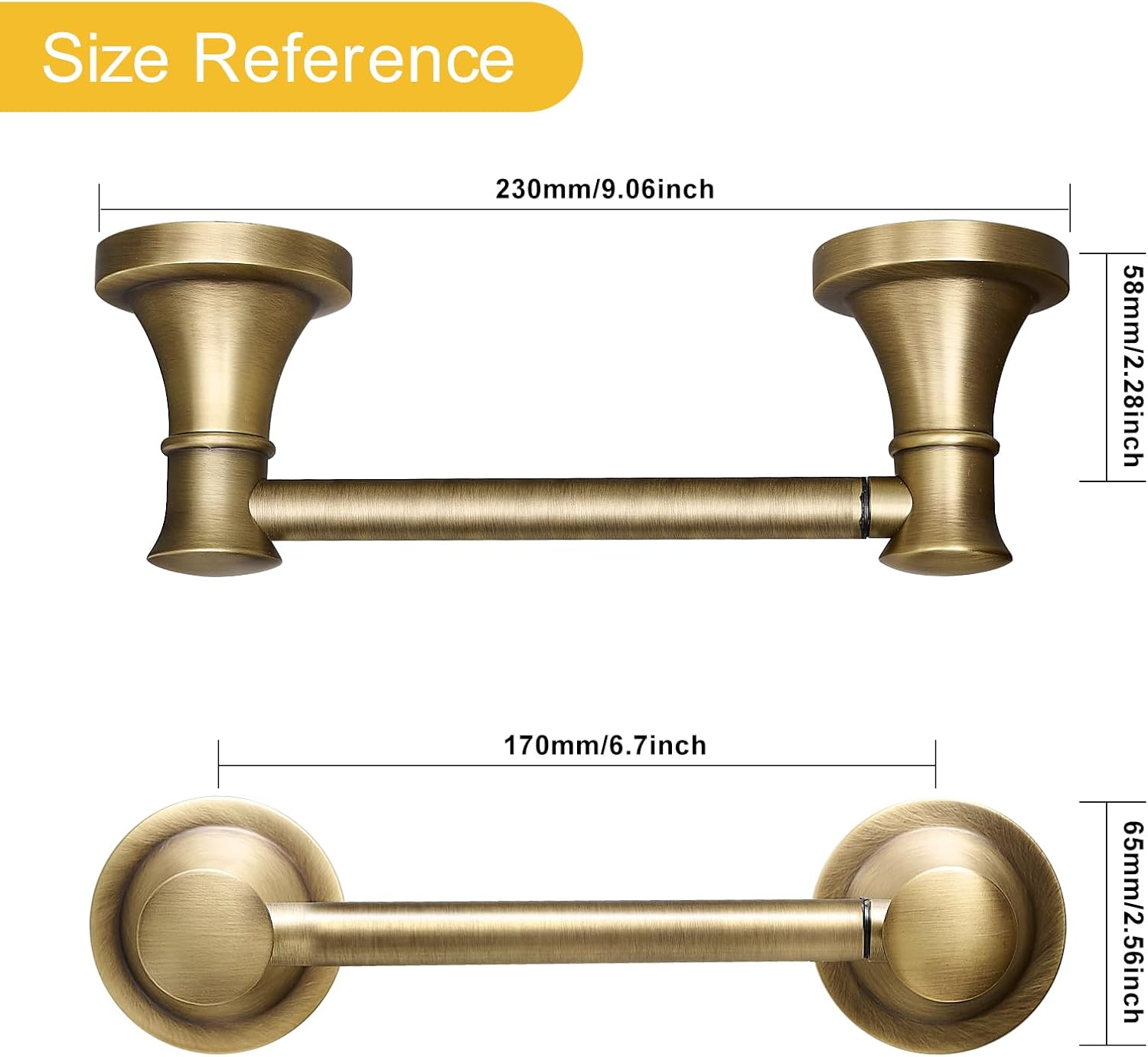 Sturdy Rust-Resistant Wall-Mounted Toilet Paper Holder