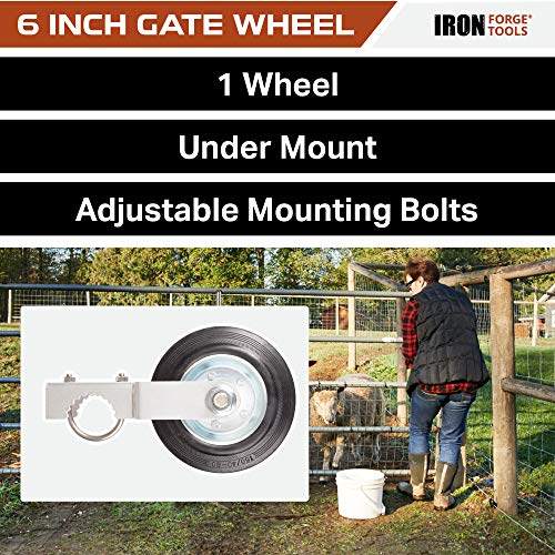 Durable 6-Inch Steel Fence Gate Wheel