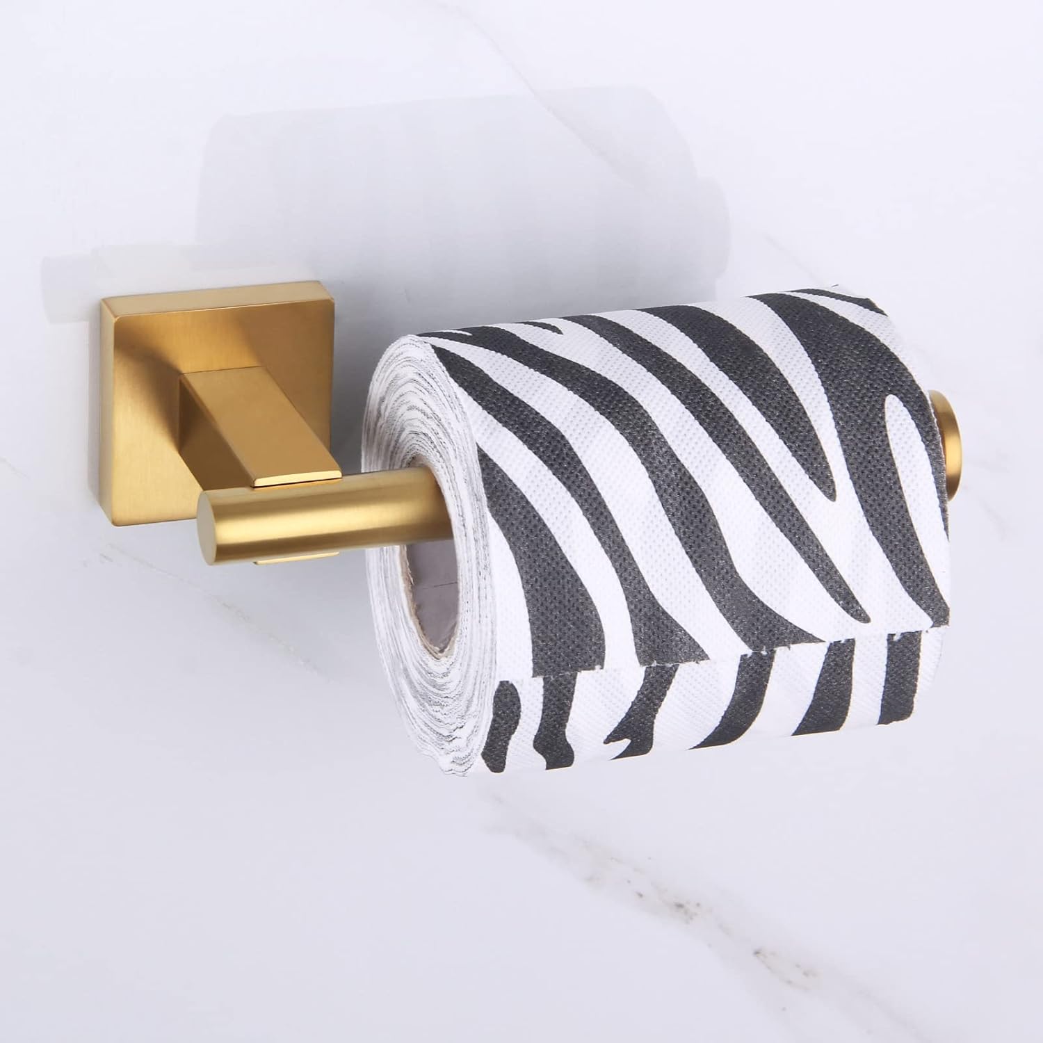 Suyar Brushed Gold Toilet Paper Holder Wall Mount