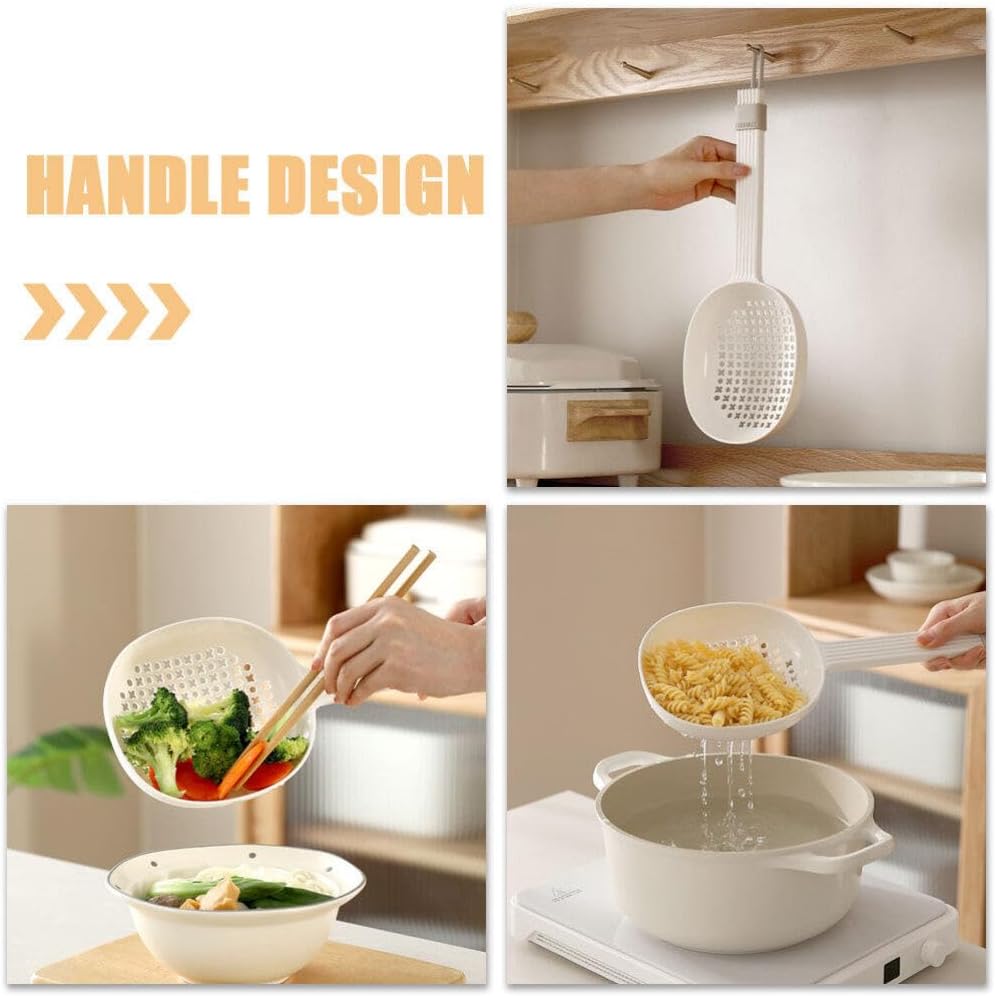 BESTOYARD Skimmer Slotted Spoon with Long Handle