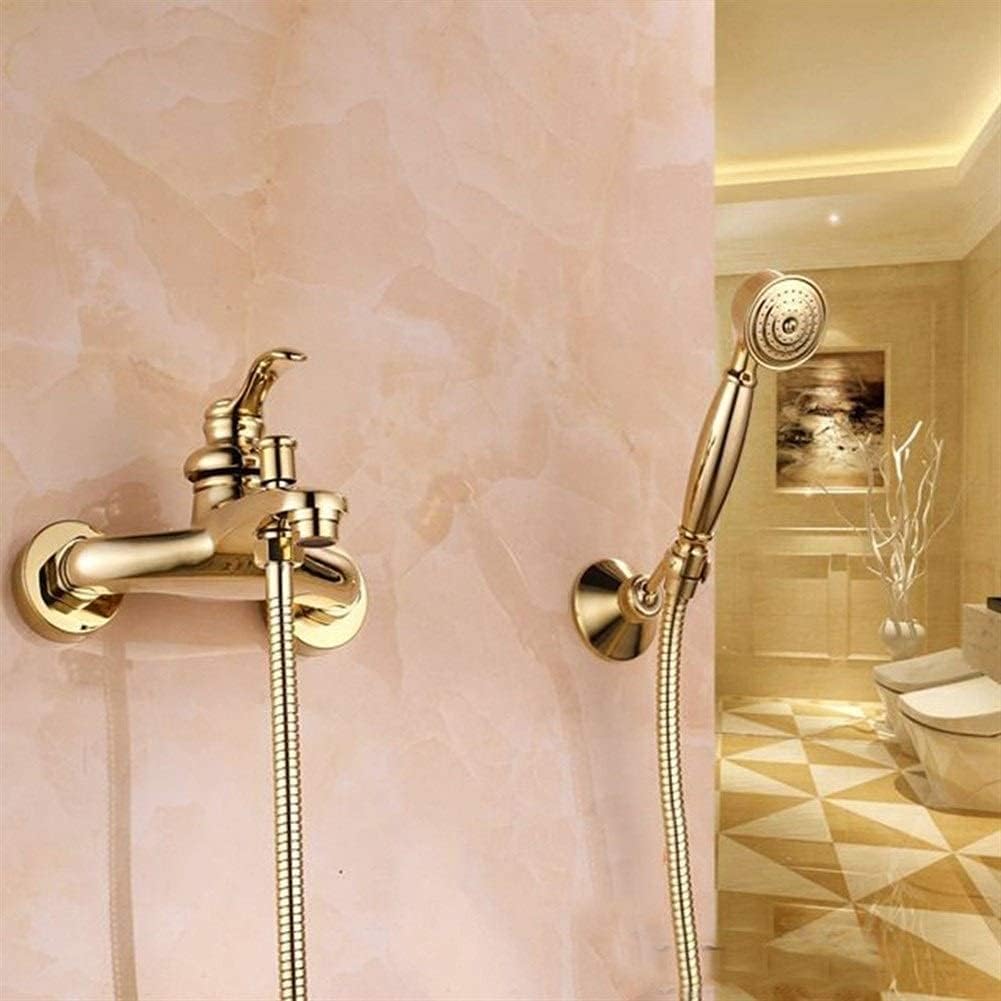 Double-Handled Wall-Mounted Shower Head Kit