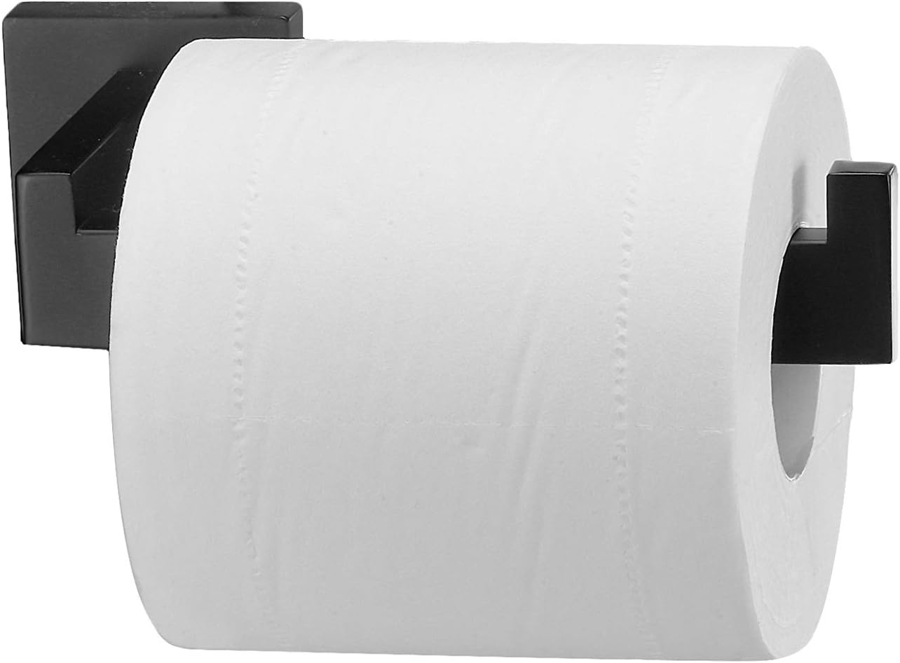 Toprema Toilet Paper Holder Stainless Steel Matte Black