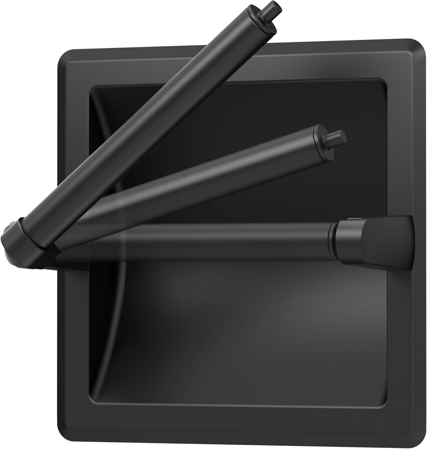Gatco 752 Recessed Toilet Paper Holder Matte Black